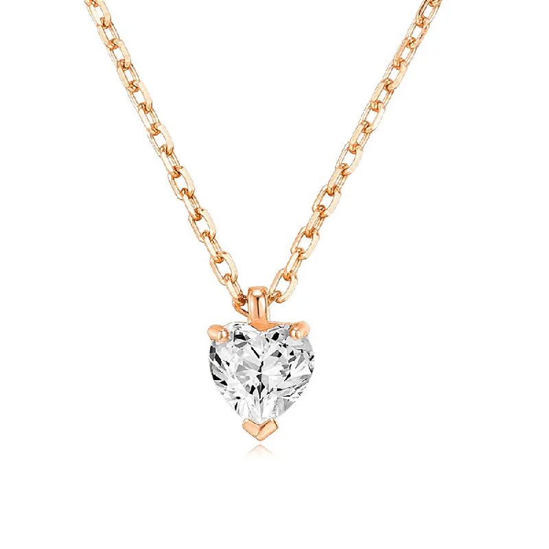 Heart-Shaped Rose Gold