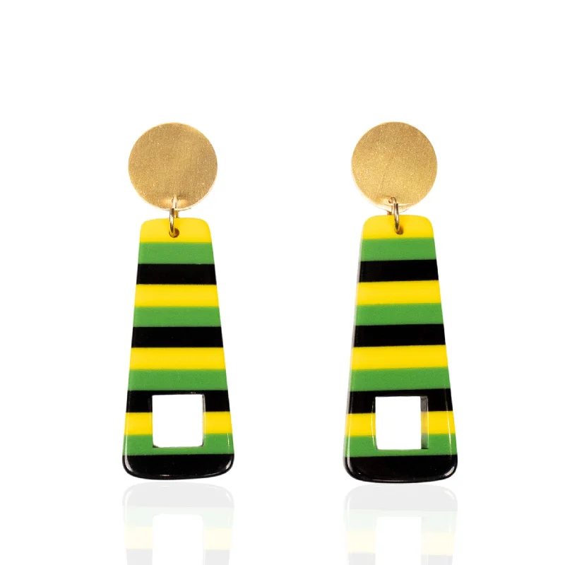 Earrings Spark Guide-Brandy Dangles - Rasta