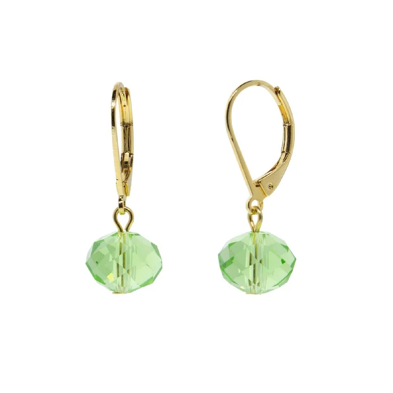 Earrings For Gem Glow-1928 Jewelry Light Green Drop Bead Earrings