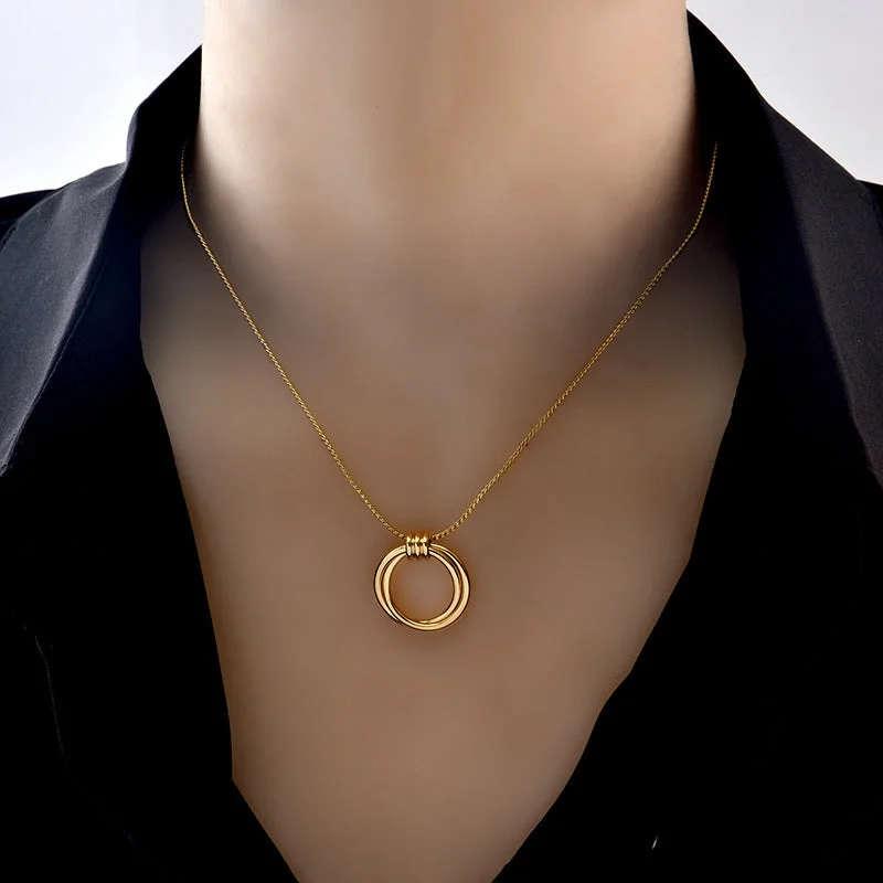 10 Gold# round Necklace