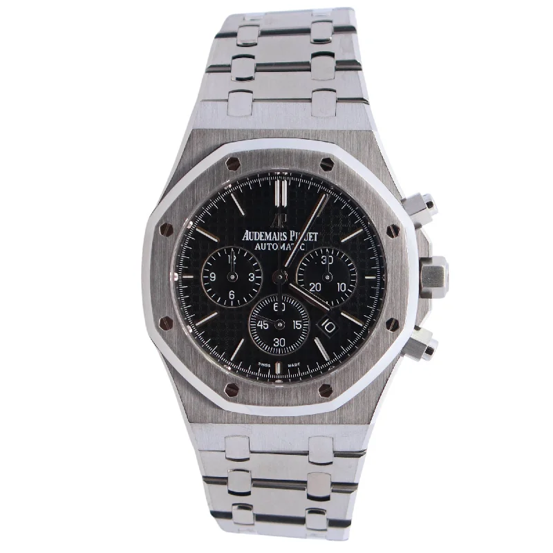 Old Watches For Feel-Raw Watches For Vibe-Audemars Piguet Royal Oak 41mm Black Dial Watch Ref# 26320ST.OO.1220ST.01