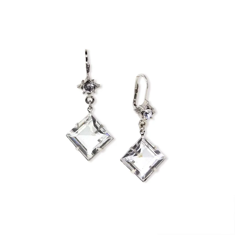 Earrings For Still Nights-1928 Jewelry Crystal Austrian Drop Earrings