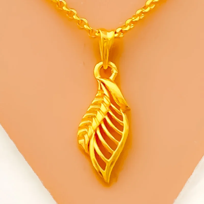 Best Airy Necklaces-Gorgeous Accented 22k Gold Necklace