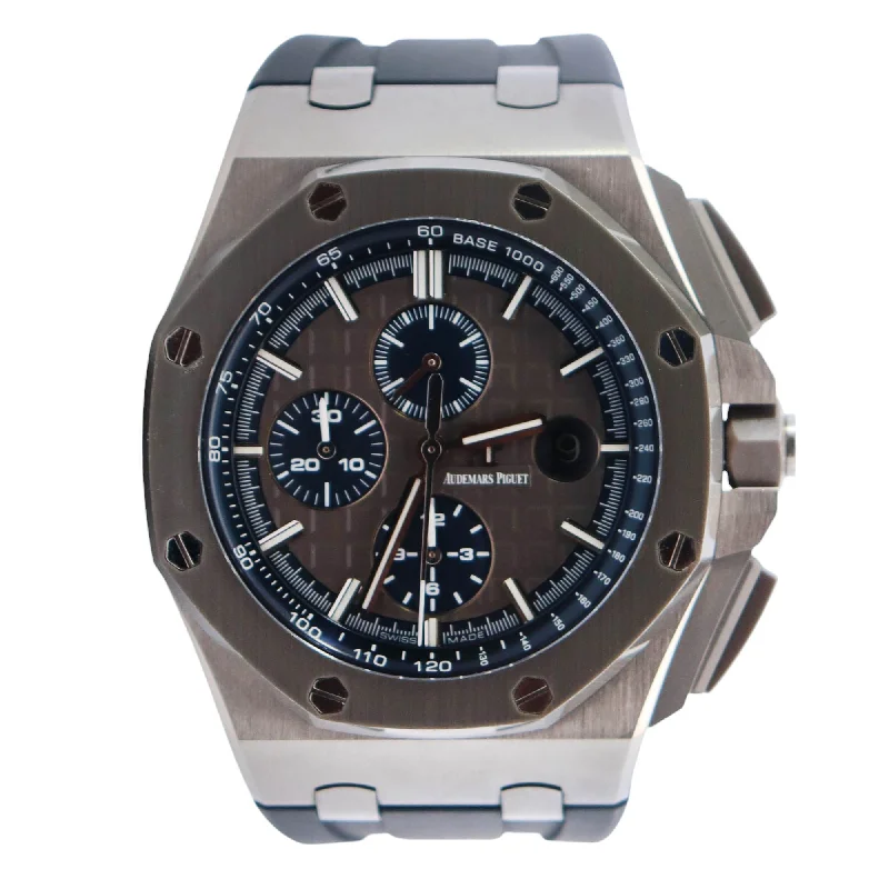 Watches For Pack Ease-Watches For Travel Kits-Audemars Piguet Offshore 44mm Grey Dial Watch Ref# 26400IO.OO.A004CA.02