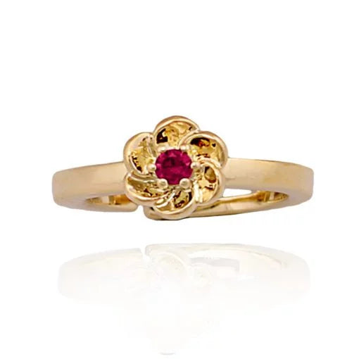 Best Hearty Rings-Shiny Mini Flower Ring