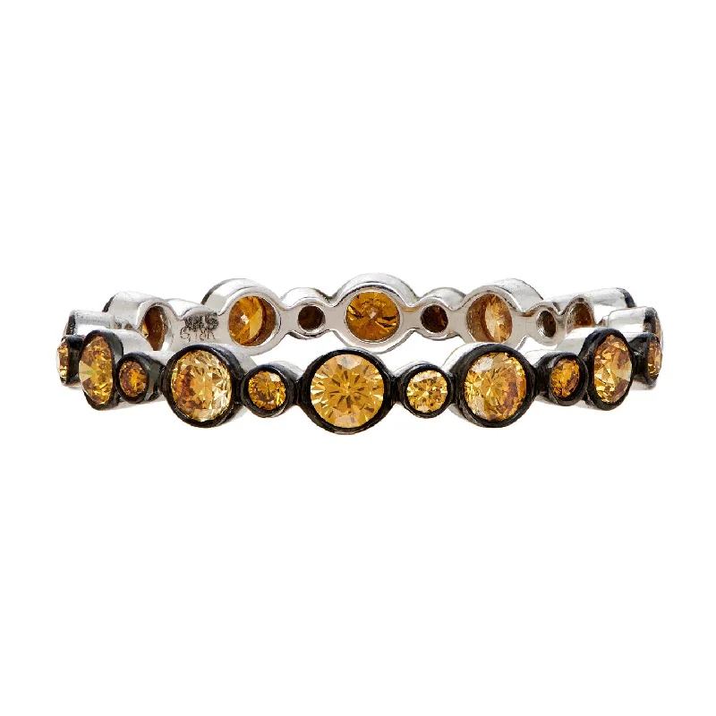 Rings For Twilight Hours-Aurelia Burnt Orange Diamond Band