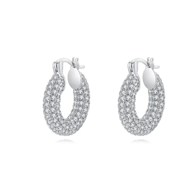 Best Swift Earrings-Connie Pave Hoop