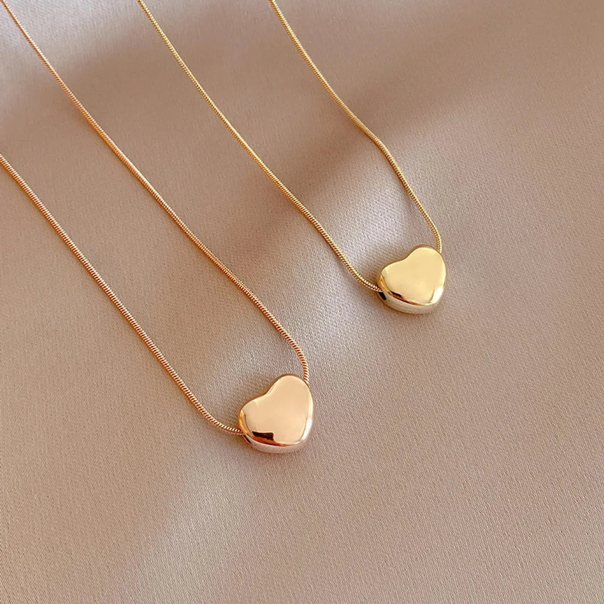 Necklaces For Grand Nights-Retro Heart Shape Titanium Steel Necklace Plating Stainless Steel Necklaces 1 Piece