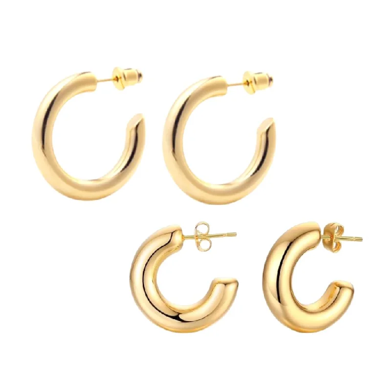 Earrings Cost Hints-Classic Hoop Set