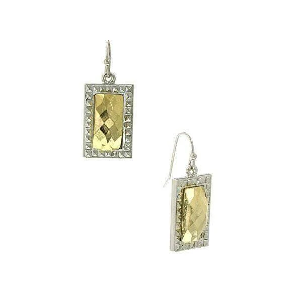 Earrings Feel Ease-1928 Jewelry Fusion Lux Square Swing Earrings