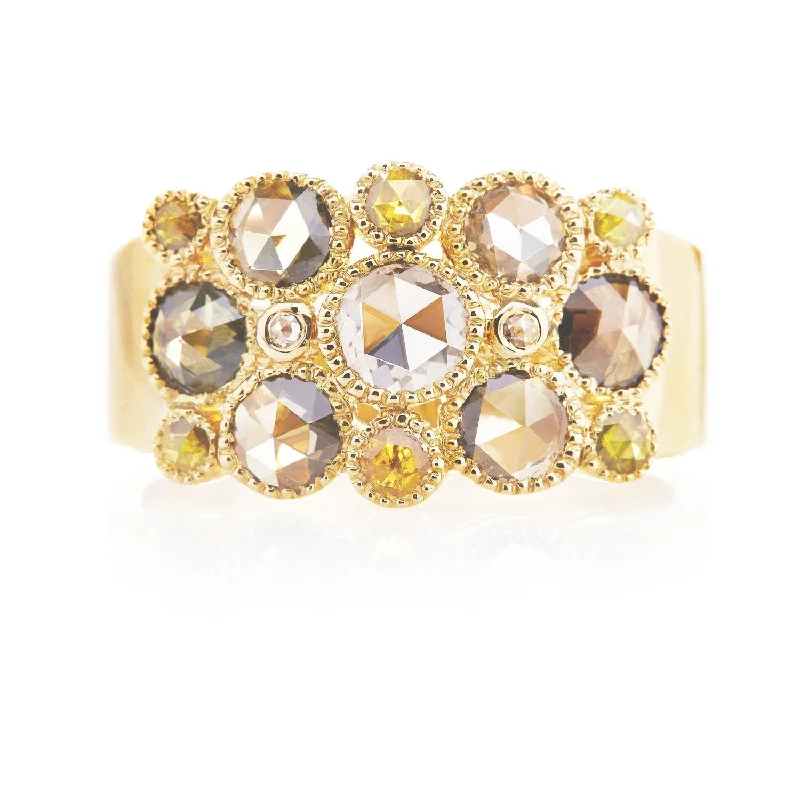 Rings For Relentless Use-Josephine Multi-Color Diamond Ring