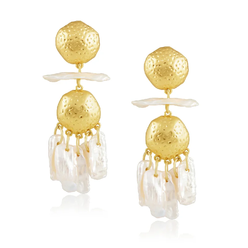 Earrings For City Glow-Tillie Pearl Statement Earrings