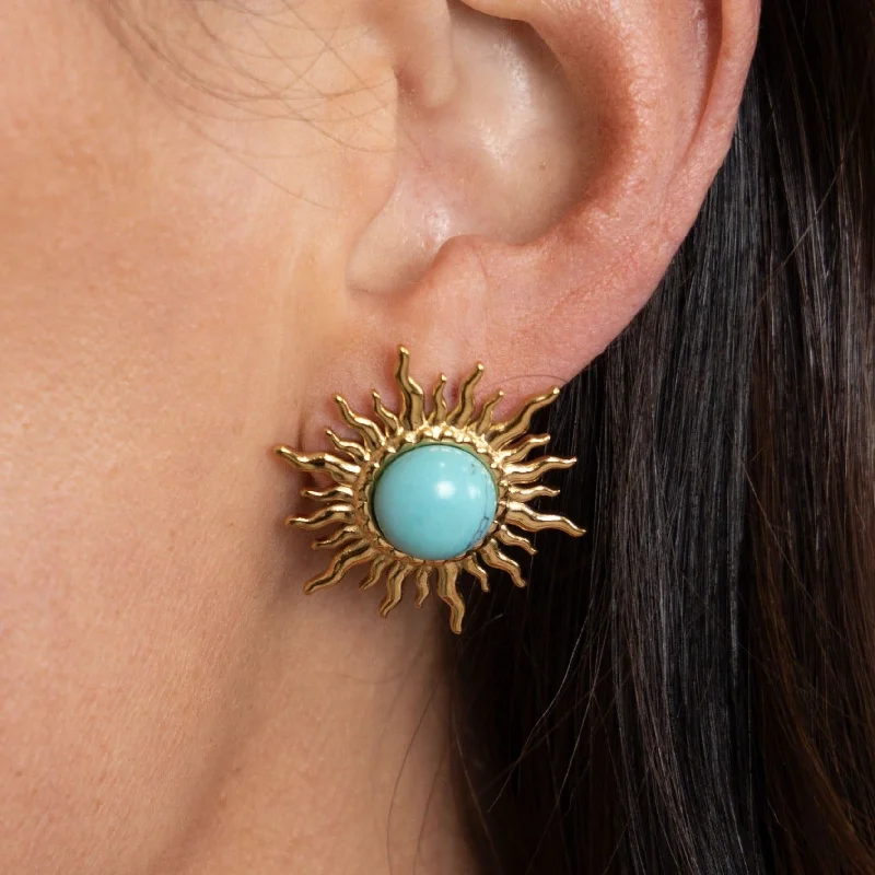 Earrings Hang Options-Turquoise Solstice Earring