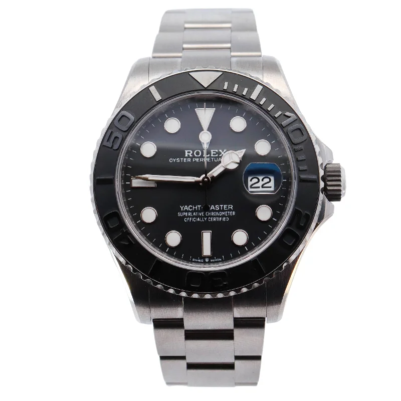 Watches For Mix Flair-Watches For Mix And Match-Rolex Yacht-Master 42mm Black Dial Watch Ref# 226627