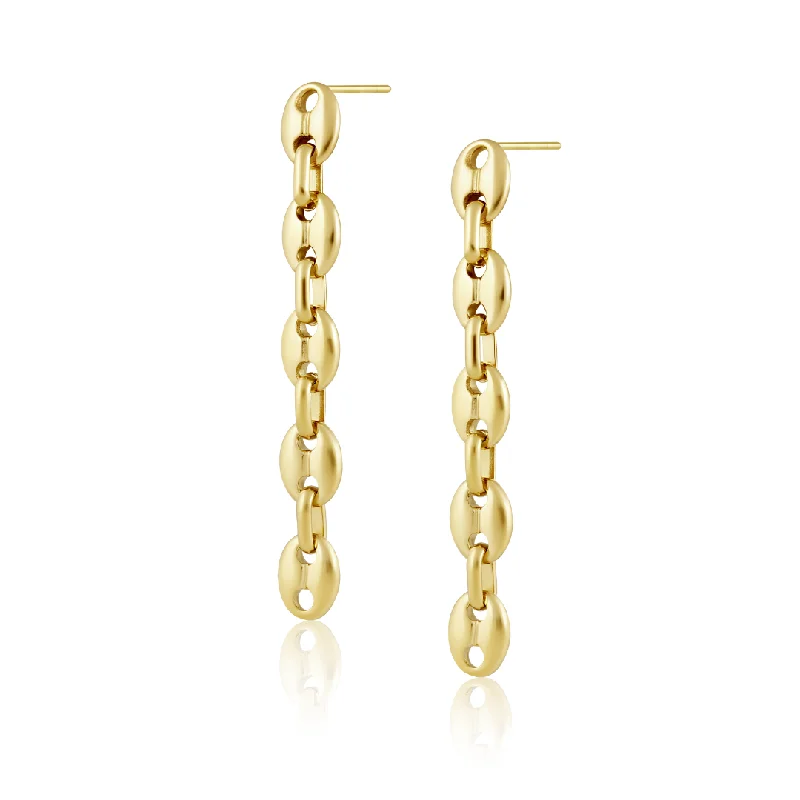 Earrings For Loud Days-Tara Link Chain Earrings