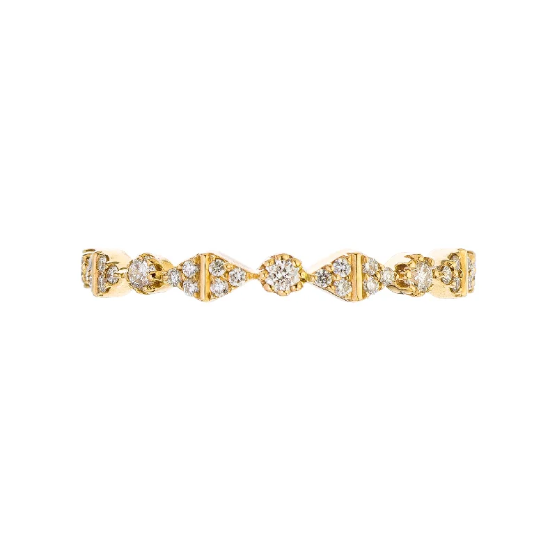 Crisp Vibe Rings-Rosée White Diamond Band