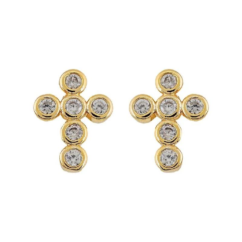 Earrings For Pack Style-Mimi Mini Cross Earrings