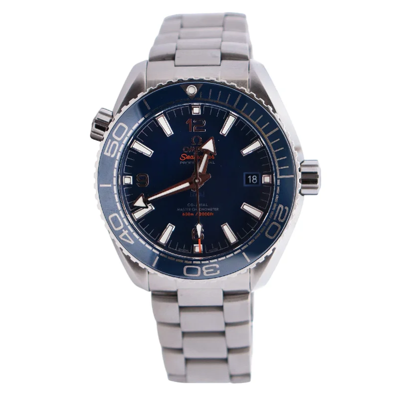 Watches Mend Tips-Watches Repair Tips-Omega Seamaster 43.5mm Blue Dial Watch Ref# 215.30.44.21.03.001