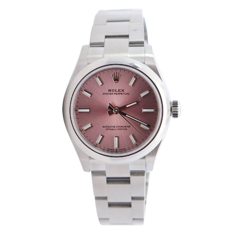 Watches Sale Finds-Watches Discount Deals-Rolex Oyster Perpetual 31mm Pink Dial Watch Ref# 277200