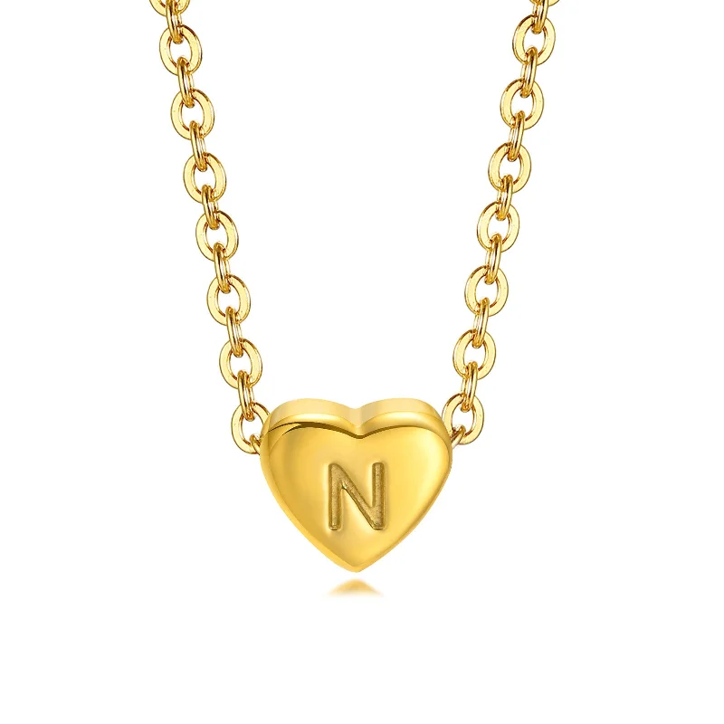 Gold Letter N