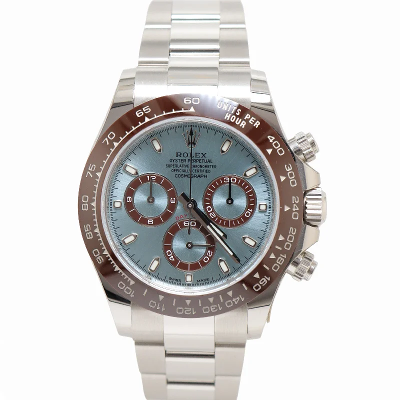 Watches For Tan Skin-Watches For Warm Tones-Rolex Daytona 40mm Blue Dial Watch Ref# 116506