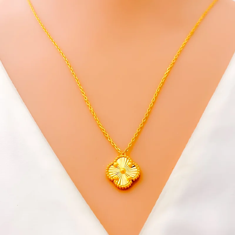 Necklaces For Wild Flair-Flawless Bespoke Golden 21k Gold Necklace Set