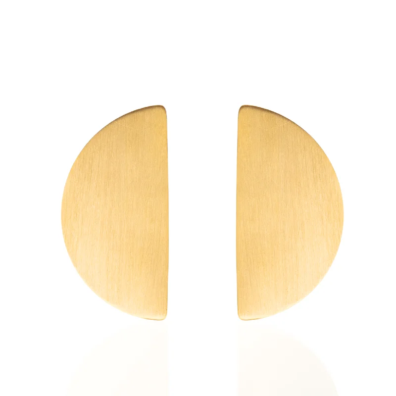 Earrings For Loose Wear-Camille Oversized Statement Earrings - Gold