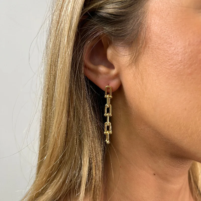 Low Craft Earrings-U Link Drop Earring