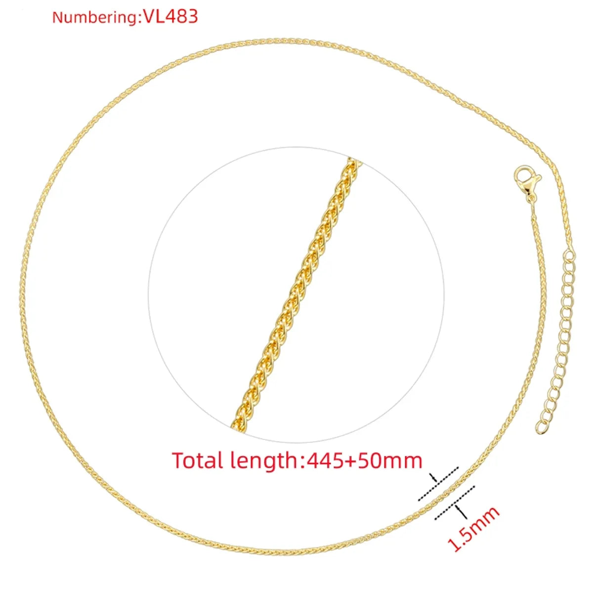 Vl483 Gold Necklace