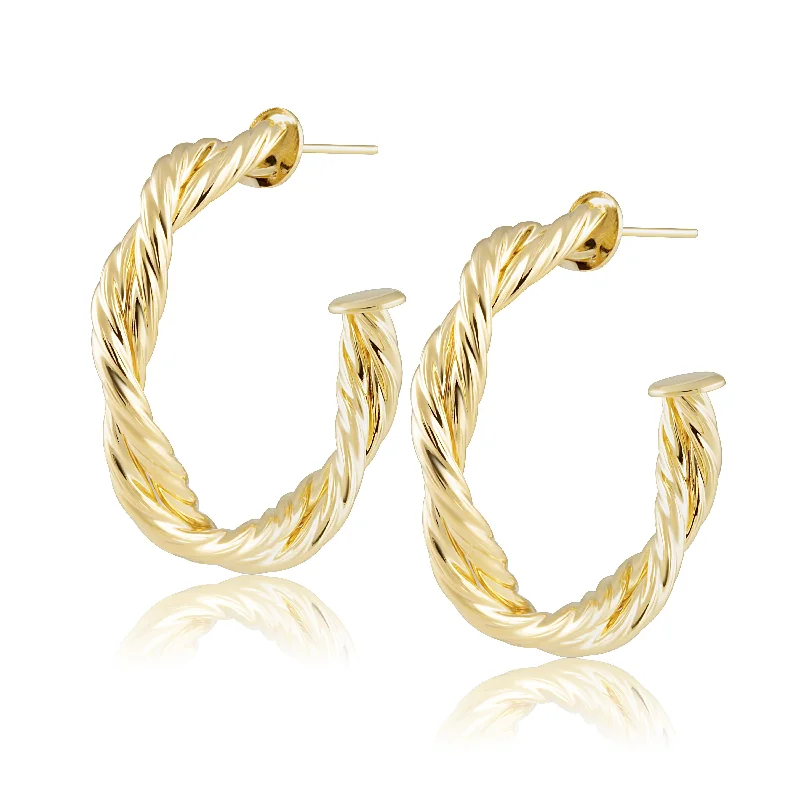 Earrings For Dense Wear-Casablanca Hoops