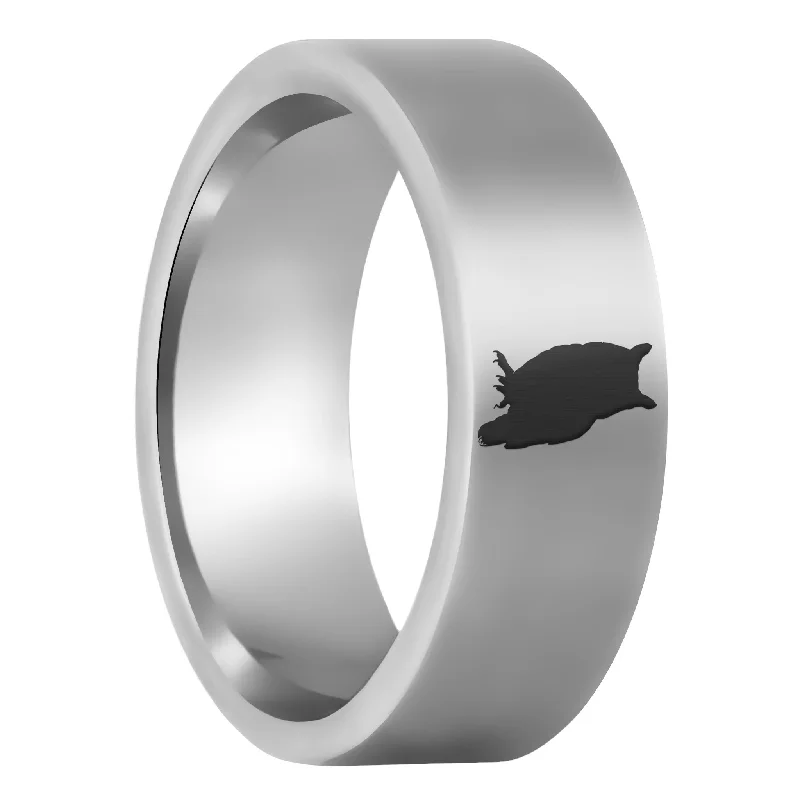 Rings For Grippy Feel-Owl Tungsten Men's Wedding Band