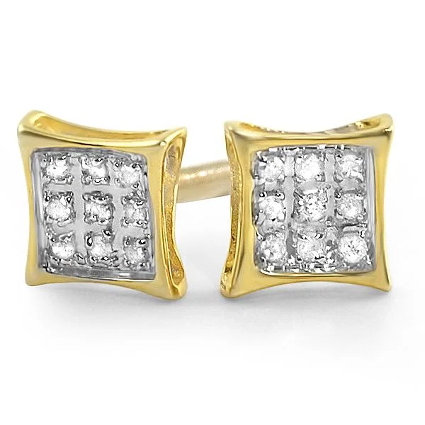 Earrings Rate Guide-Kite Diamond Earrings in .925 Sterling Silver | 4 Sizes | 2 Colors