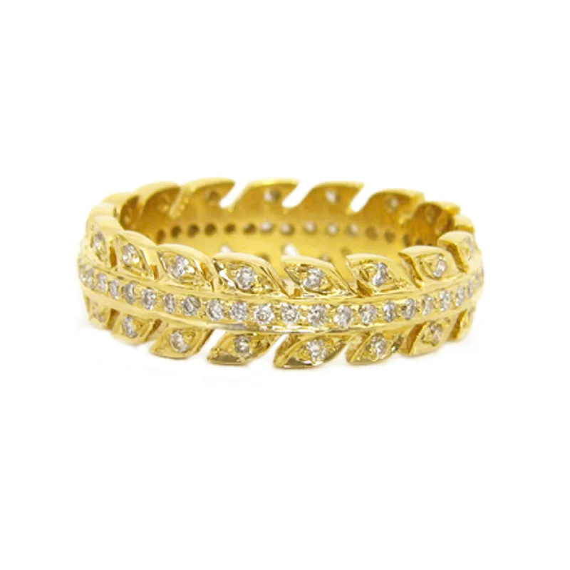 Best Grounded Rings-Wreath White Diamond Band