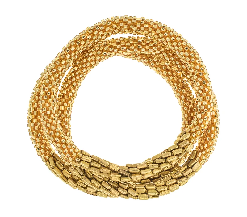 Bracelets For Fragile Skin-<br> Statement Roll-On® Bracelets <br>  Hema Gold