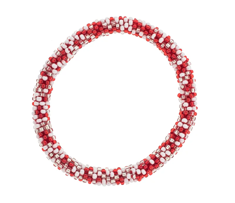 Bracelets For Scarf Accents-Game Day Roll-On® Bracelet <br> Red & White Speckled