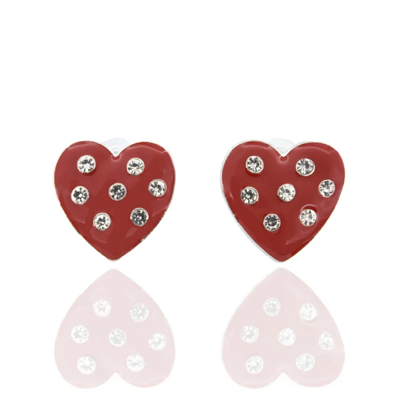 Earrings Make Guide-Lovebug Studs - Burgundy