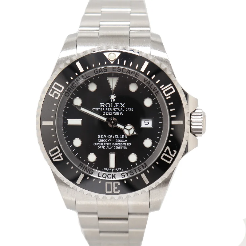 Green Watches For Earth-Eco-Friendly Watches-Rolex Sea-Dweller 44mm Black Dial Watch Ref# 116660