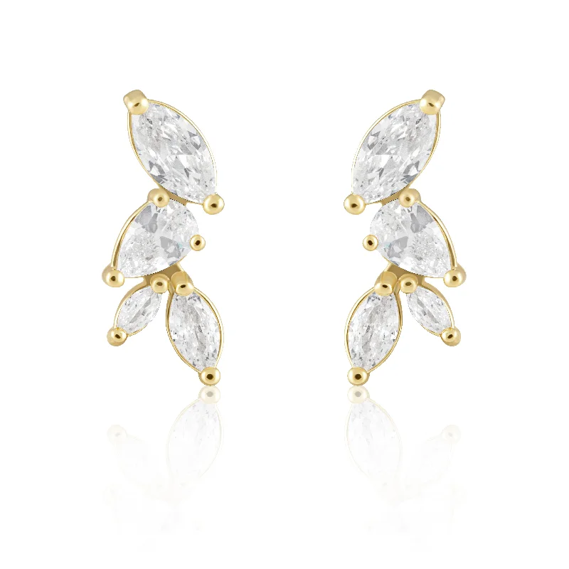 Earrings For Fine Strands-Constance Stud