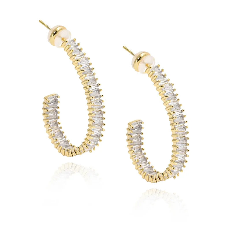 Best Bespoke Earrings-Hazel CZ Hoop