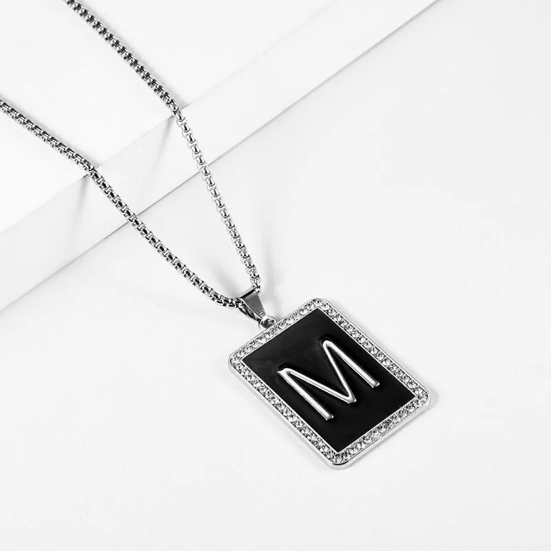 Xl0367 Square Plate M with Steel Chain