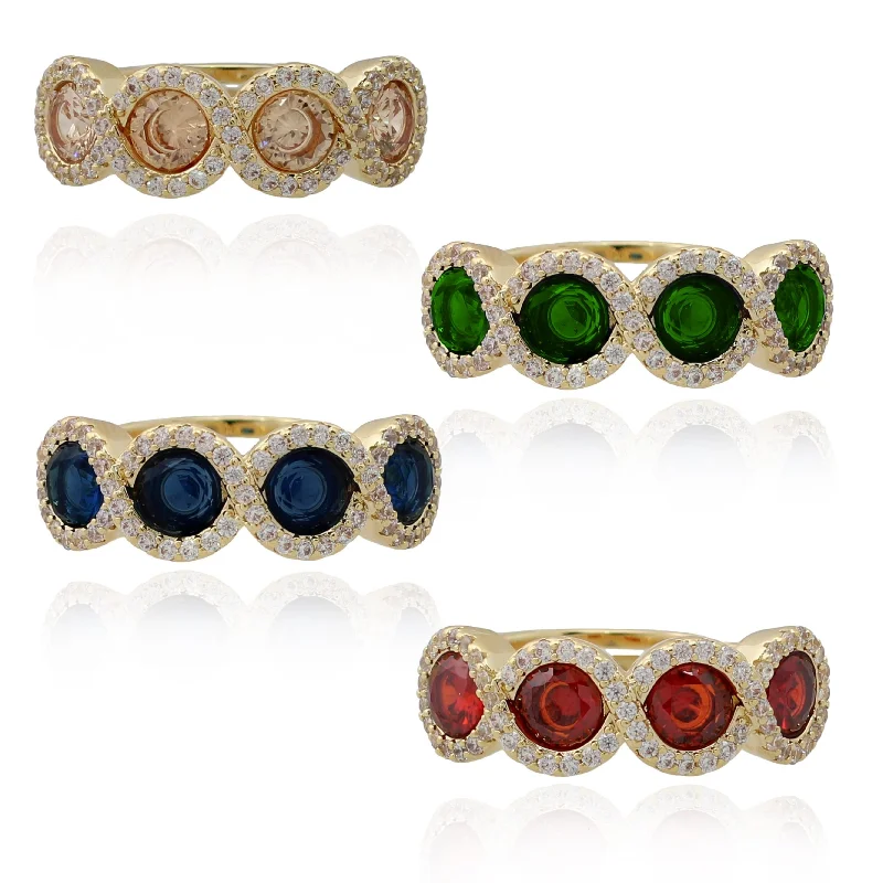 Rings For Unexpected Presents-Four Stone Twist Ring