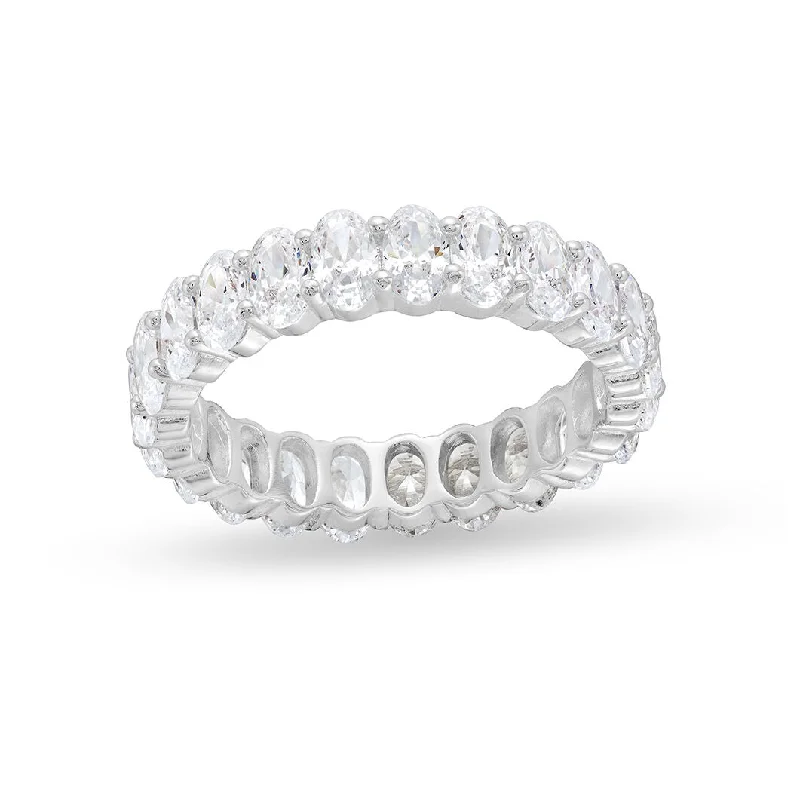 Jagged Rings For Edge-Emily Ring in Silver & Clear