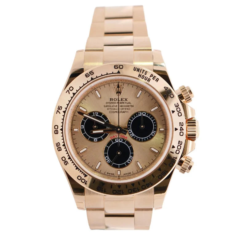 Most Rugged Watches-Most Durable Watches-Rolex Daytona 40mm Yellow Gold Champagne Dial Ref# 126508