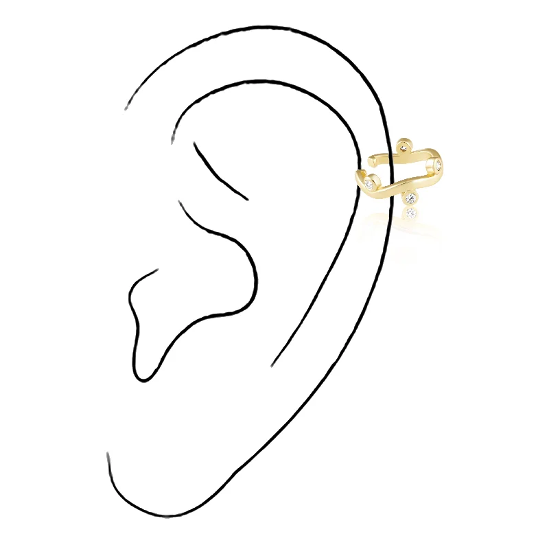 Earrings For Ball Nights-Waverly Ear Cuff