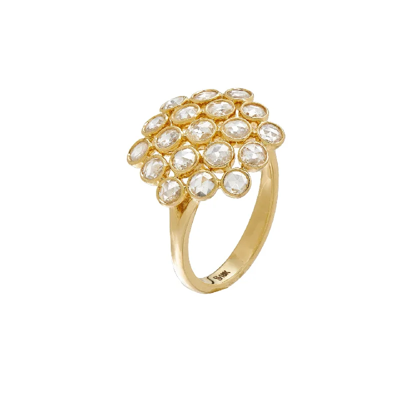 Rings For Seasoned Wearers-Josephine White Diamond Cocktail Ring