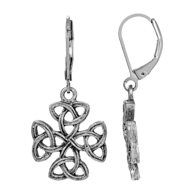 Value Earrings For Savvy-Symbols Of Faith Celtic Trinity Cross Earrings