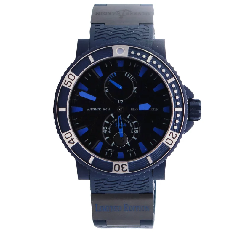 Watches Band Toughness-Watches Strap Durability-Ulysse Nardin Marine 45.8mm Blue Dial Ref# 263-97LE-3C