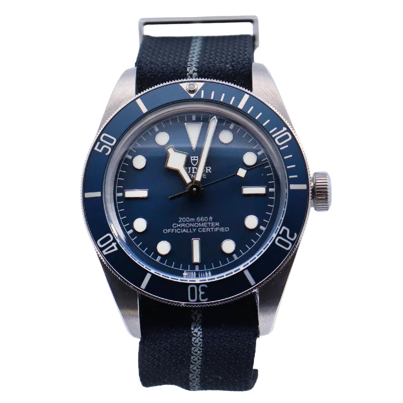 Best Odd Watches-Best Unique Watches-Tudor Black Bay 39mm Blue Dial Watch Ref# 79030B