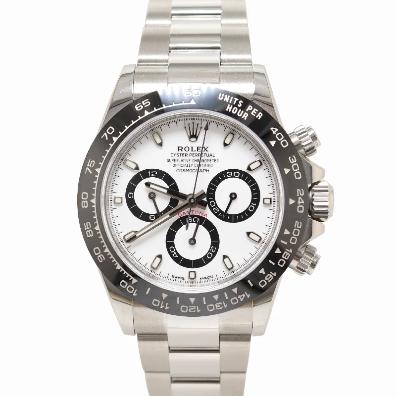 Best Slim Watches-Best Lightweight Watches-Rolex Daytona 40mm White Dial Watch Ref# 116500LN