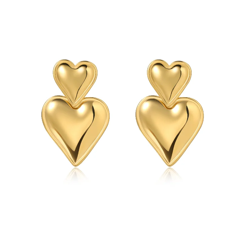 Earrings For Big Beam-Brynn Heart Earring